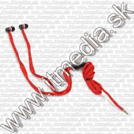 Image of Omega Freestyle Silicone Headset FH2112 Red *Fabric Braided* (IT10947)
